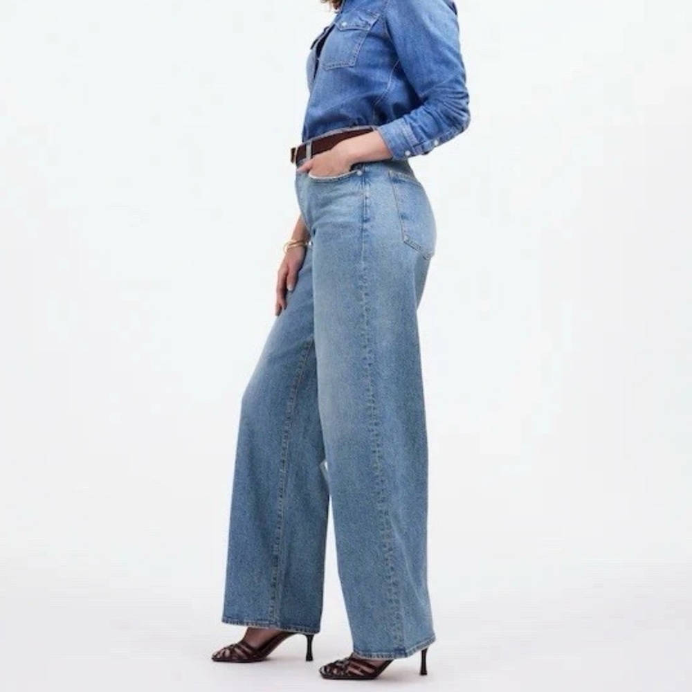 MADEWELL Curvy Perfect Vintage Wide-Leg Jeans Women’s Size 25 - Picture 9 of 13